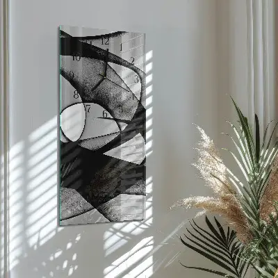 Rechthoekige glas klok verticaal Patroon