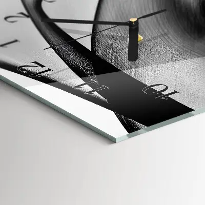 Rechthoekige glas klok verticaal Patroon