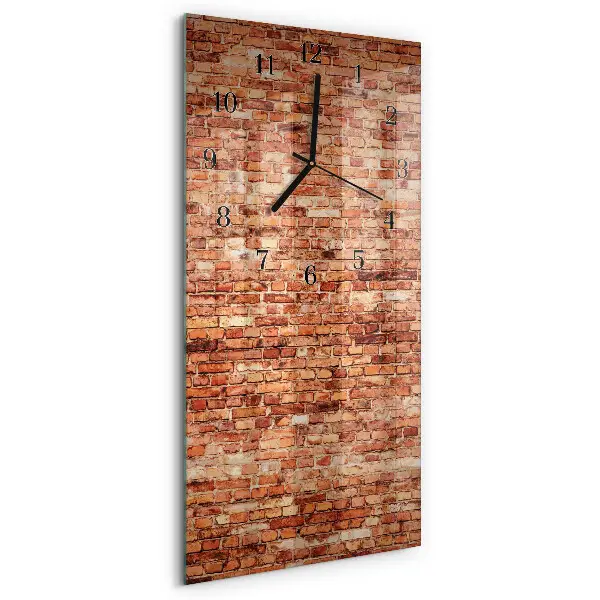 Glazen klok verticaal Bakstenen muur