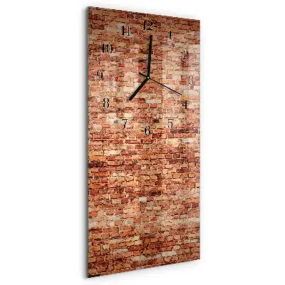 Glazen klok verticaal Bakstenen muur