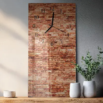 Glazen klok verticaal Bakstenen muur