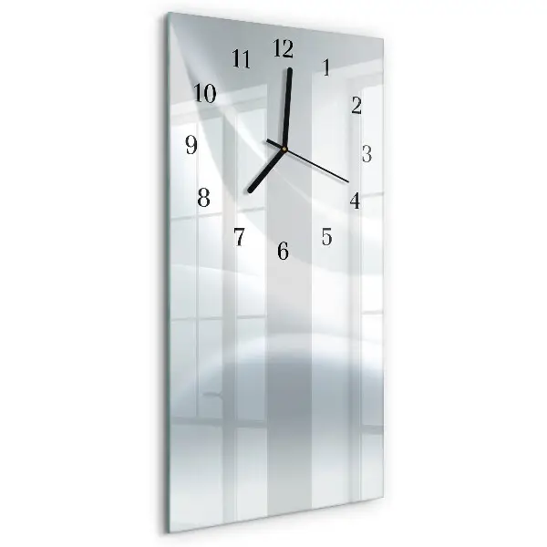 Verticale moderne glazen wandklok Patroon