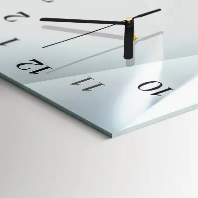 Verticale moderne glazen wandklok Patroon