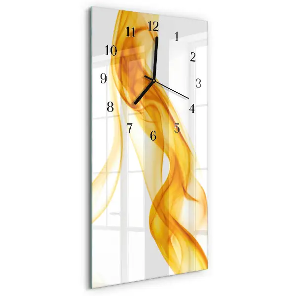 Decoratieve glazen klok verticaal Patroon
