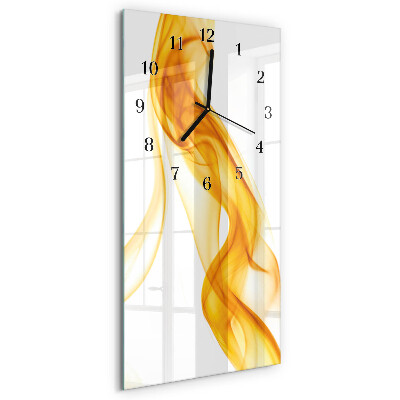 Decoratieve glazen klok verticaal Patroon