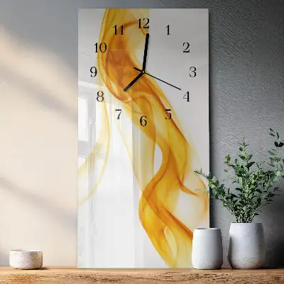 Decoratieve glazen klok verticaal Patroon