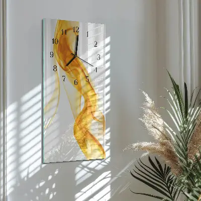 Decoratieve glazen klok verticaal Patroon