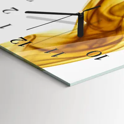 Decoratieve glazen klok verticaal Patroon