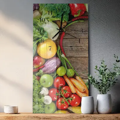 Rechthoekige glas klok verticaal Groenten