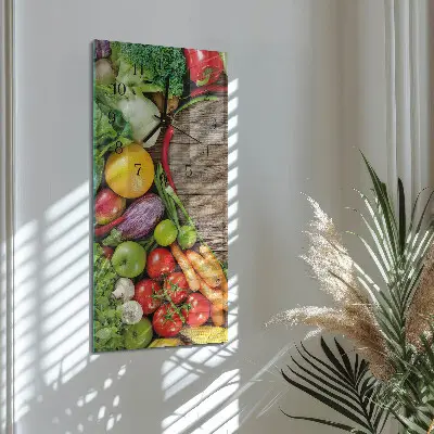 Rechthoekige glas klok verticaal Groenten