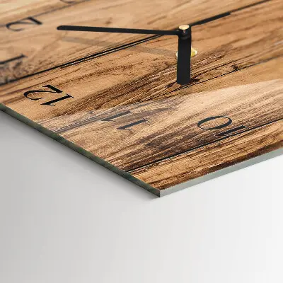 Decoratieve glazen klok verticaal Hout
