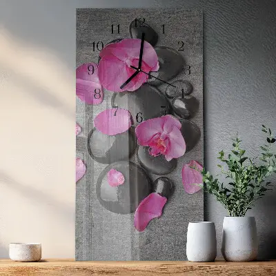 Rechthoekige glas klok verticaal Orchideeënstenen