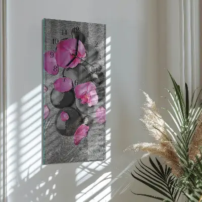 Rechthoekige glas klok verticaal Orchideeënstenen