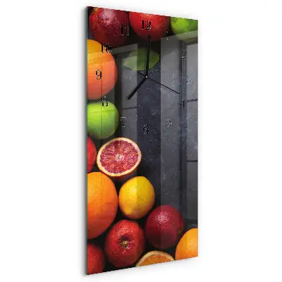 Decoratieve glazen klok verticaal Citrusplant