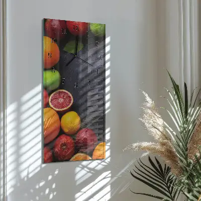 Decoratieve glazen klok verticaal Citrusplant