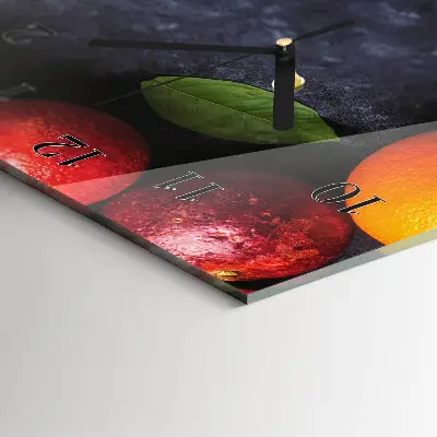 Decoratieve glazen klok verticaal Citrusplant