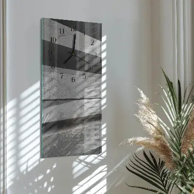 Rechthoekige glas klok verticaal Strepen