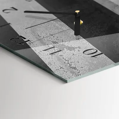 Rechthoekige glas klok verticaal Strepen