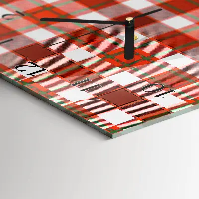 Verticale rechthoekige glazen wandklok Netto