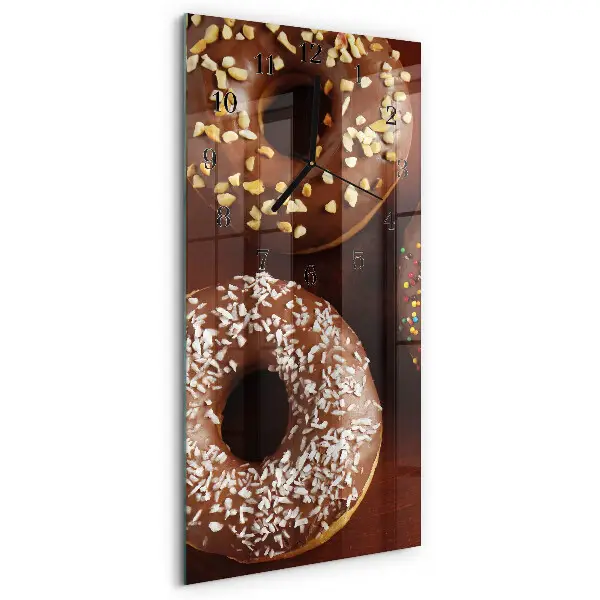 Rechthoekige glas klok verticaal Donuts