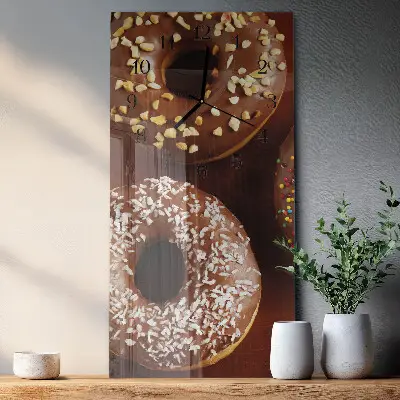 Rechthoekige glas klok verticaal Donuts