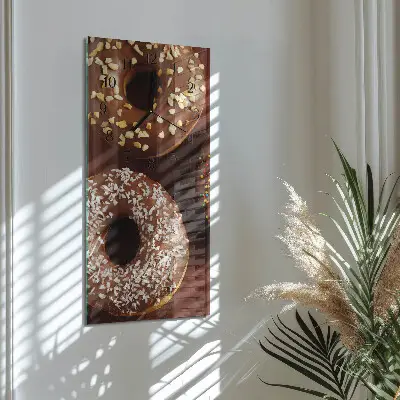 Rechthoekige glas klok verticaal Donuts