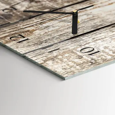 Verticale moderne glazen wandklok Tafelkleed
