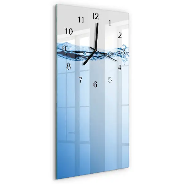 Glazen klok verticaal Water