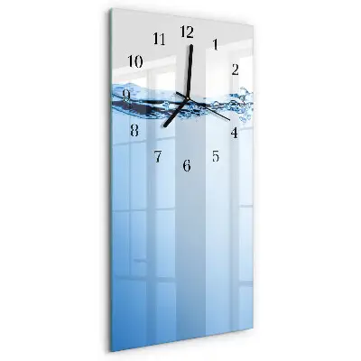 Glazen klok verticaal Water
