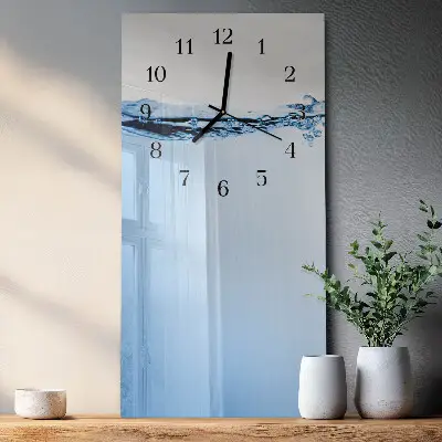Glazen klok verticaal Water