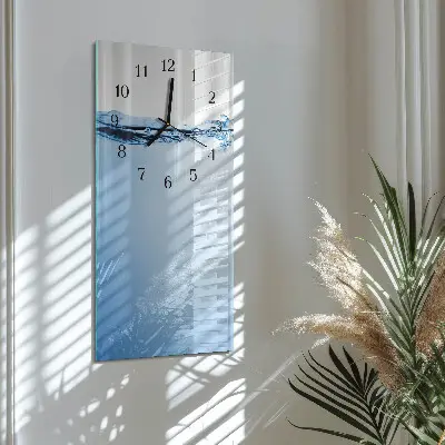 Glazen klok verticaal Water