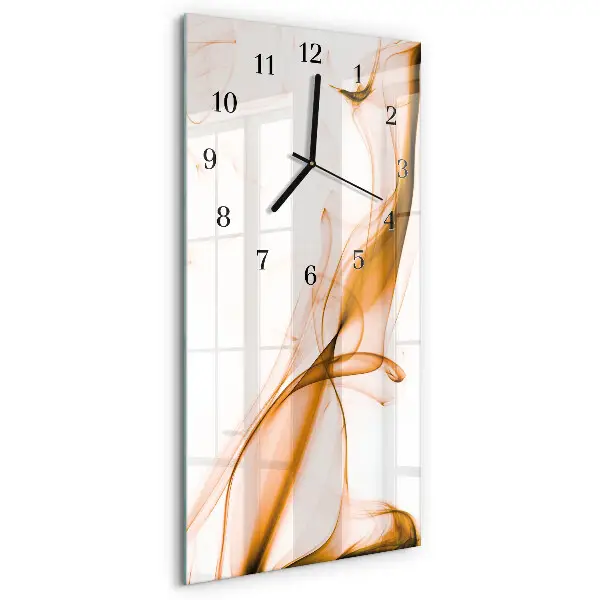 Decoratieve glazen klok verticaal Patroon