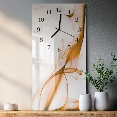 Decoratieve glazen klok verticaal Patroon
