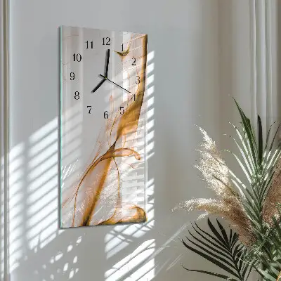 Decoratieve glazen klok verticaal Patroon