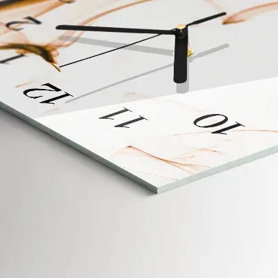 Decoratieve glazen klok verticaal Patroon