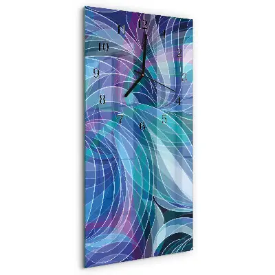 Decoratieve glazen klok verticaal Abstractie