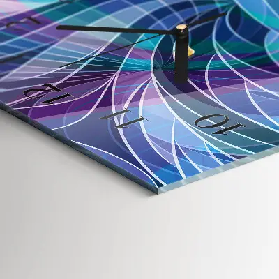 Decoratieve glazen klok verticaal Abstractie