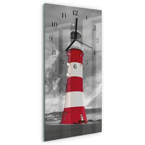 Rechthoekige glas klok verticaal Vuurtoren