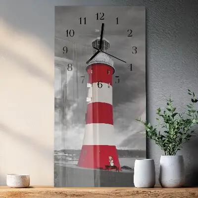 Rechthoekige glas klok verticaal Vuurtoren