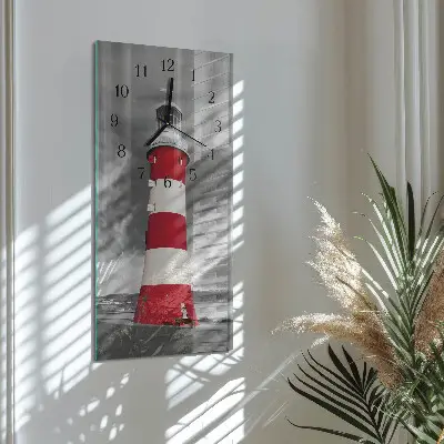 Rechthoekige glas klok verticaal Vuurtoren