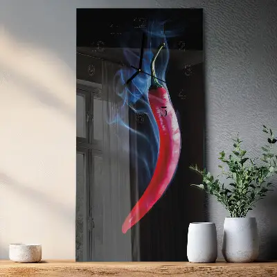 Glazen klok verticaal Peper