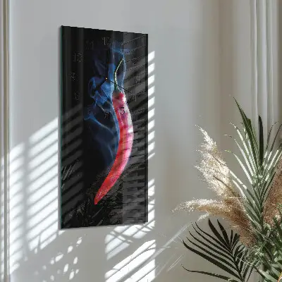 Glazen klok verticaal Peper
