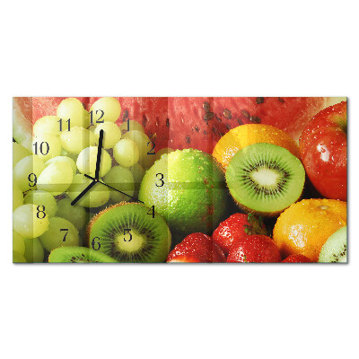 Rechthoekige glazen klok horizontaal Fruitproducten