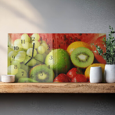 Rechthoekige glazen klok horizontaal Fruitproducten