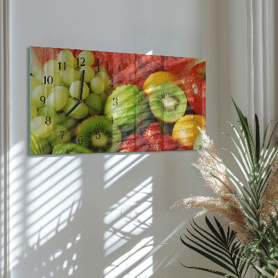 Rechthoekige glazen klok horizontaal Fruitproducten