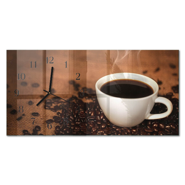 Glazen klok horizontaal Warme koffie-infusie