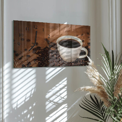 Glazen klok horizontaal Warme koffie-infusie