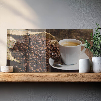 Rechthoekig klok glas met opdruk horizontaal Klein zwart jurkje