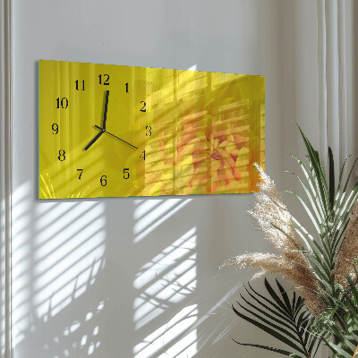 Horizontale wandklok glas Toonhoogte