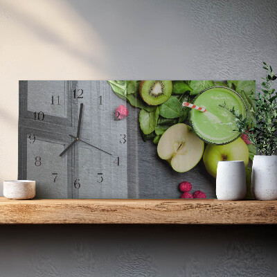 Rechthoekig klok glas met opdruk horizontaal Fruitcocktail